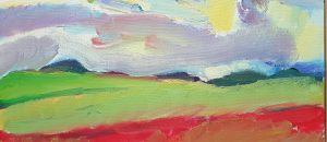 Poppyfield, Denton, Sussex, oil on canvas
